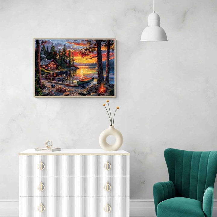 Canoe Lake-1 Wooden Jigsaw Puzzle - By Woodbests