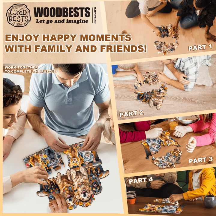Party Puzzle-Tierische Parkbank