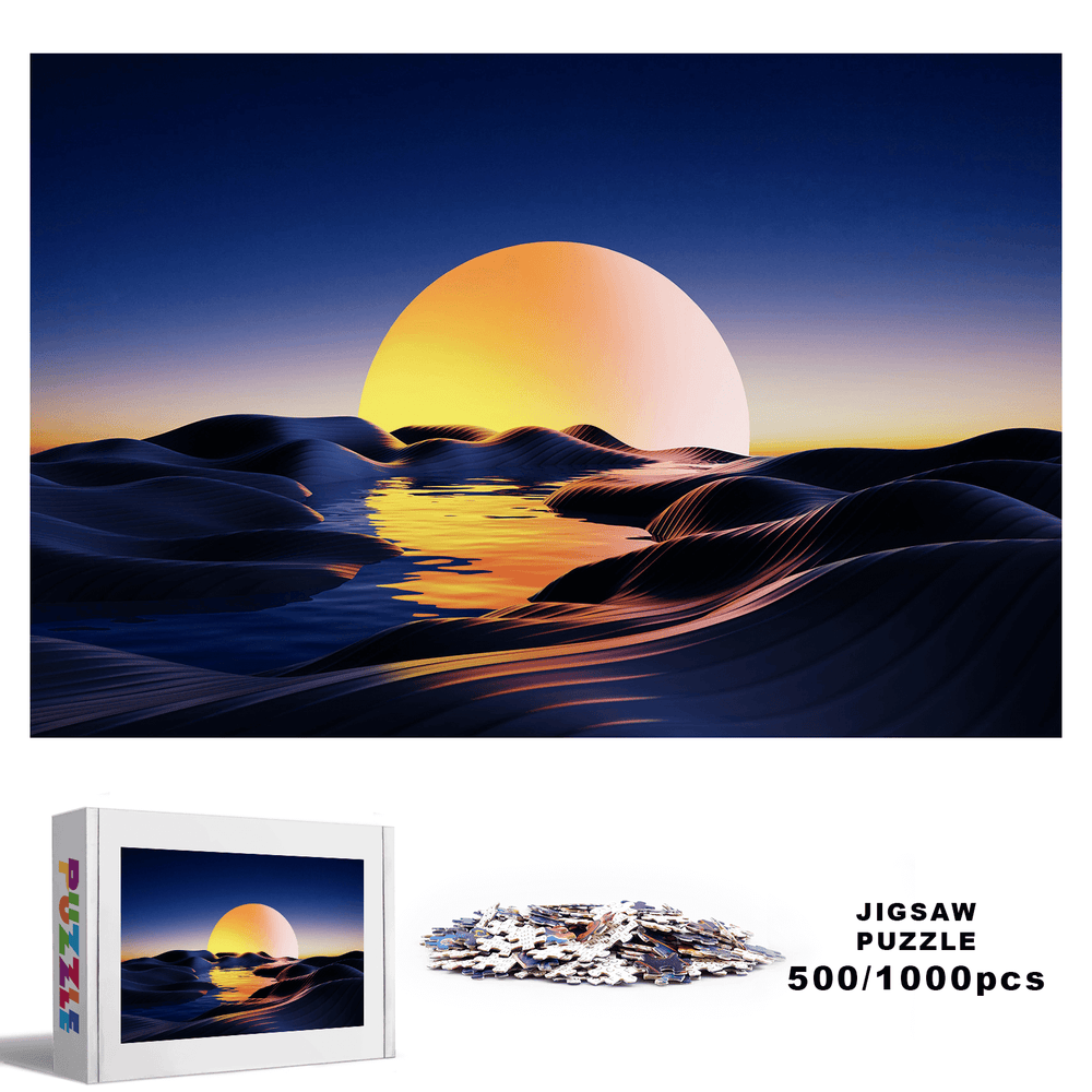 Sunset Desert 500 / 1000 Piece Puzzle - By Woodbests
