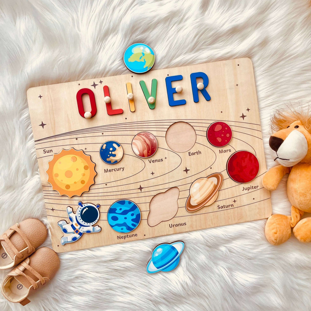 Personalisiertes Planeten Namen Puzzle