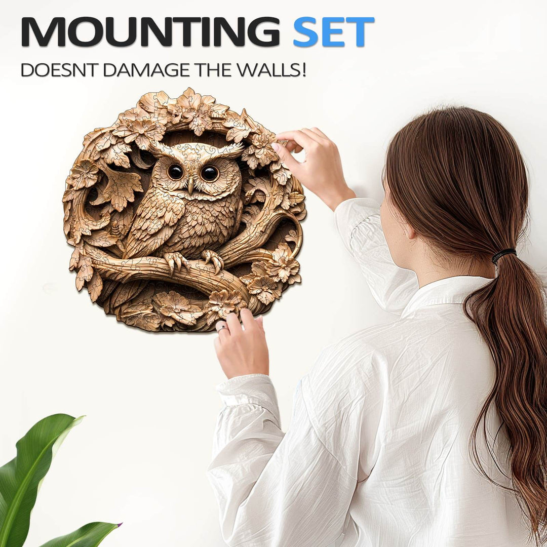 3D Owl-2 Wooden Jigsaw Puzzle - By Woodbests