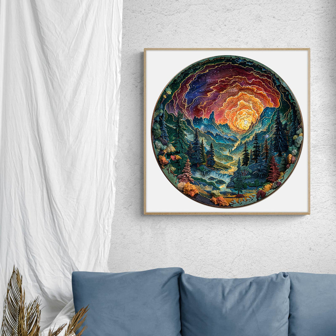 3D cave sky Wooden Jigsaw Puzzle - By Woodbests