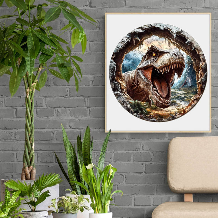 3D T-Rex 2 Wooden Jigsaw Puzzle - Woodbests