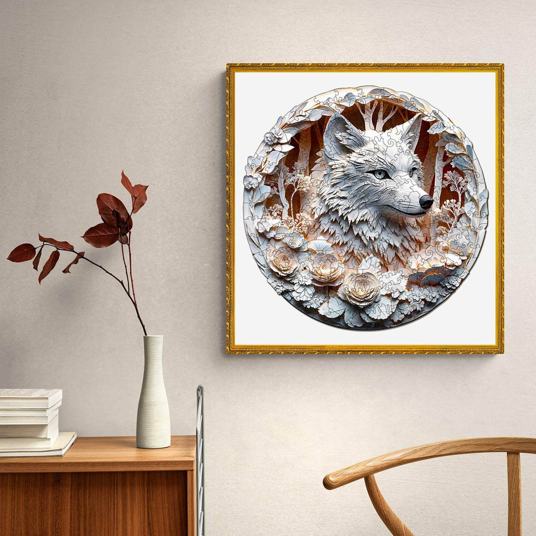 3D Wolf-1 Wooden Jigsaw Puzzle - Woodbests