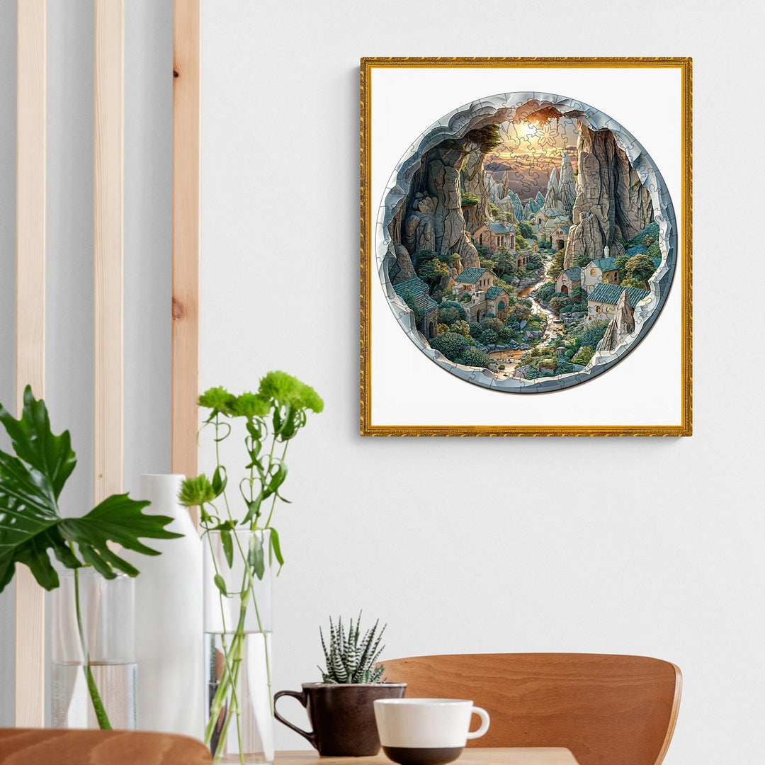 3D vision inside the cave-2 Wooden Jigsaw Puzzle - By Woodbests