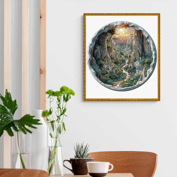 3D vision inside the cave-2 Wooden Jigsaw Puzzle - By Woodbests