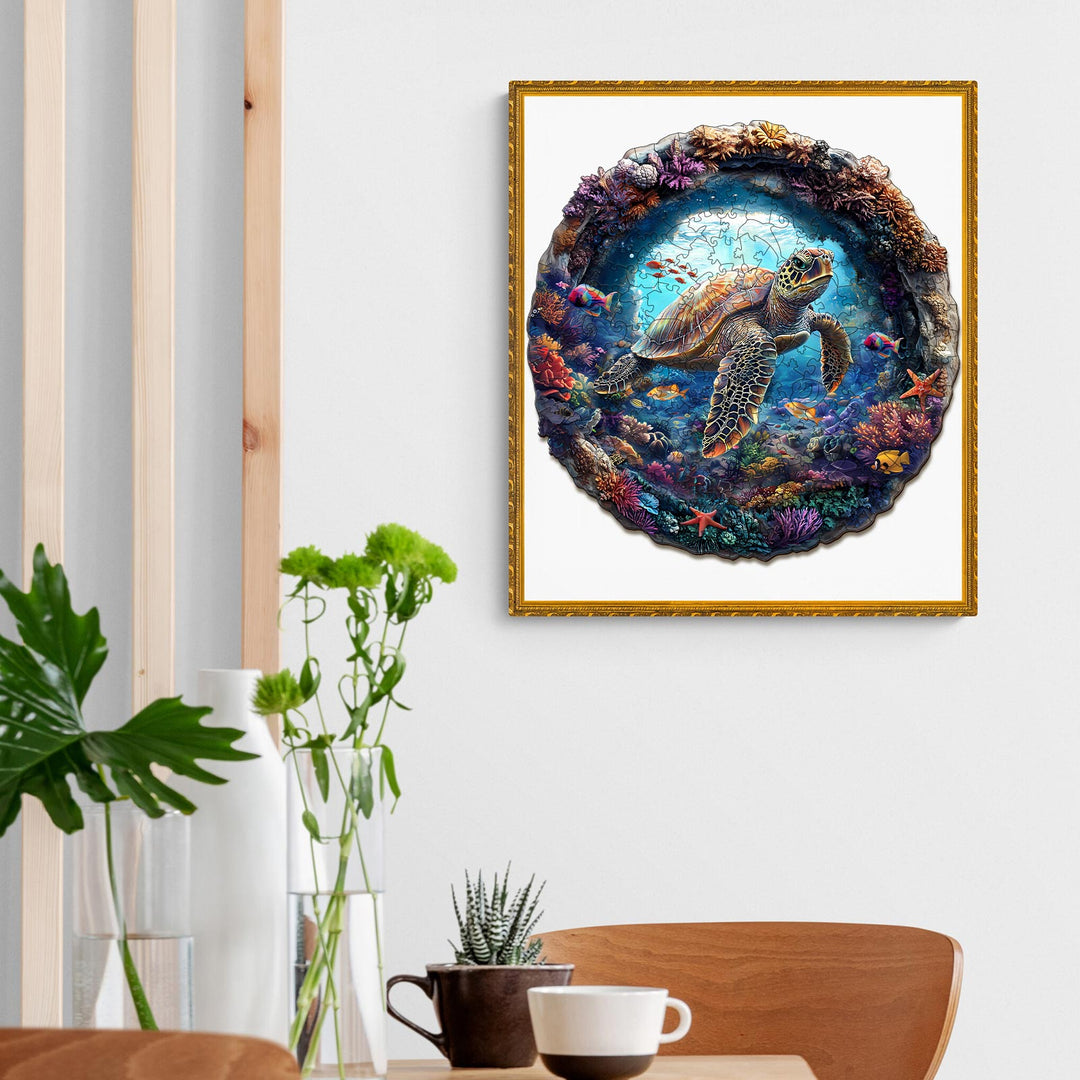 3D Turtle Wooden Jigsaw Puzzle - By Woodbests