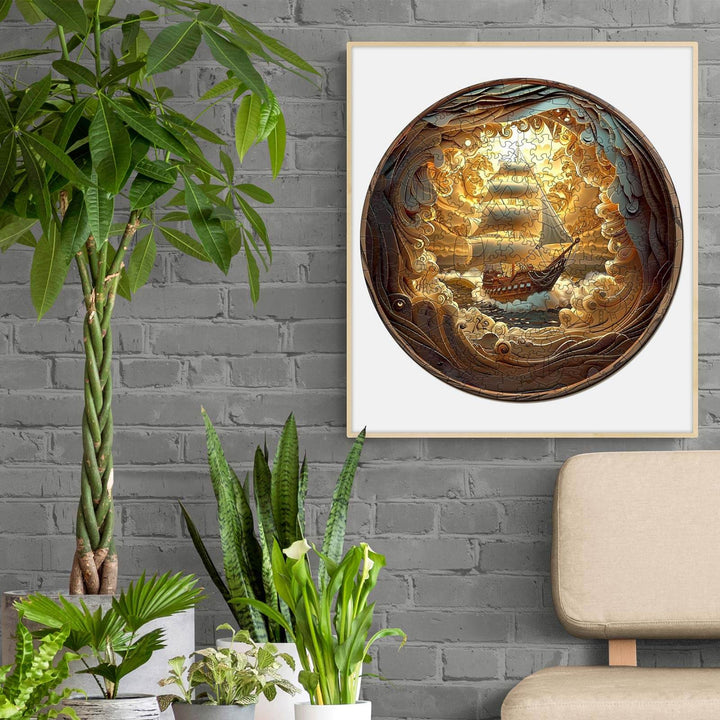 3D Sailing-1 Wooden Jigsaw Puzzle - By Woodbests