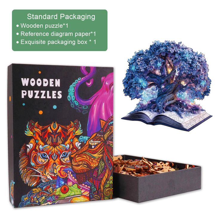 Zauberbuch Holzpuzzle