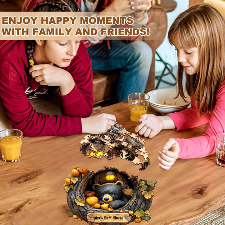 Orange Bear Holzpuzzle