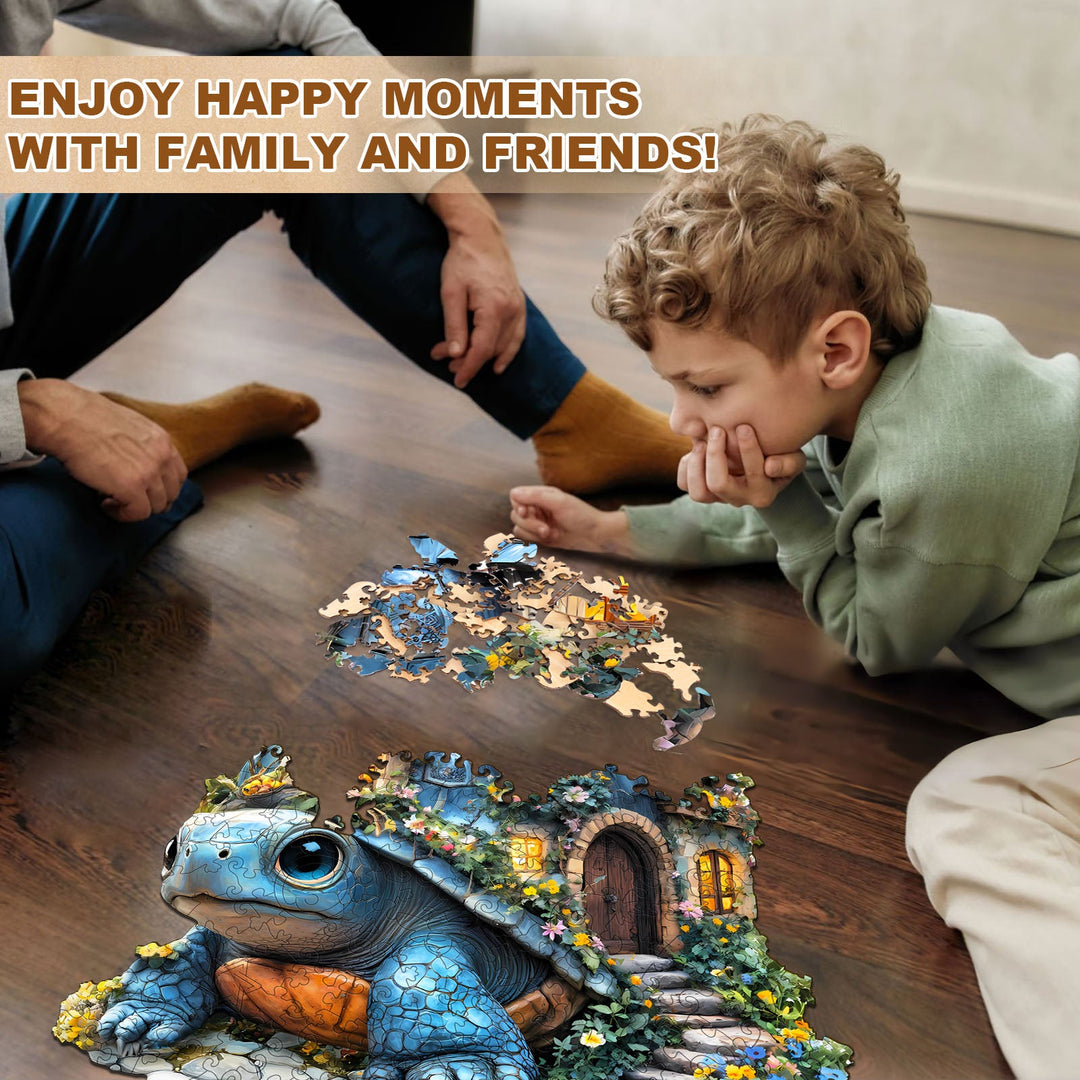 Schildkröten-Haus Holzpuzzle