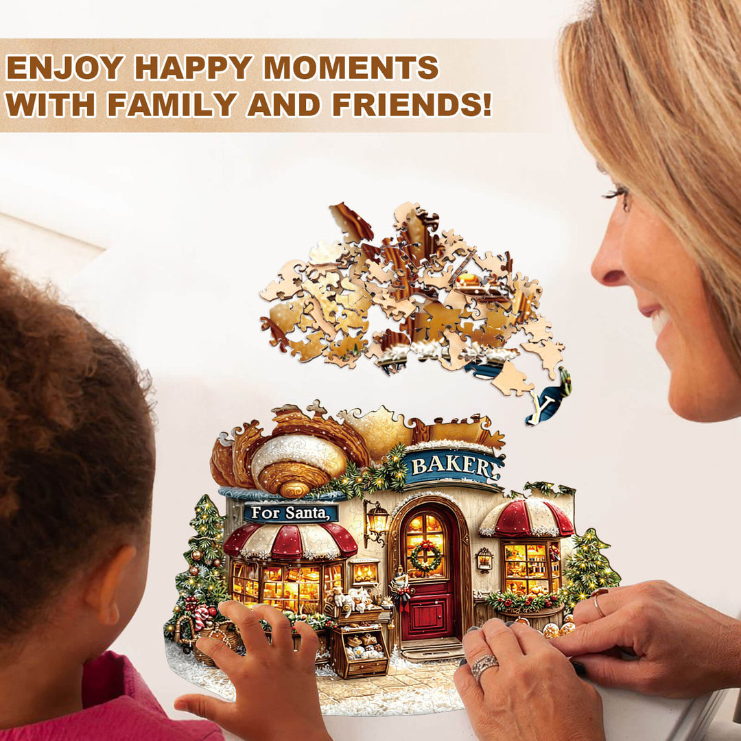 Weihnachtsbäckerei Holzpuzzle