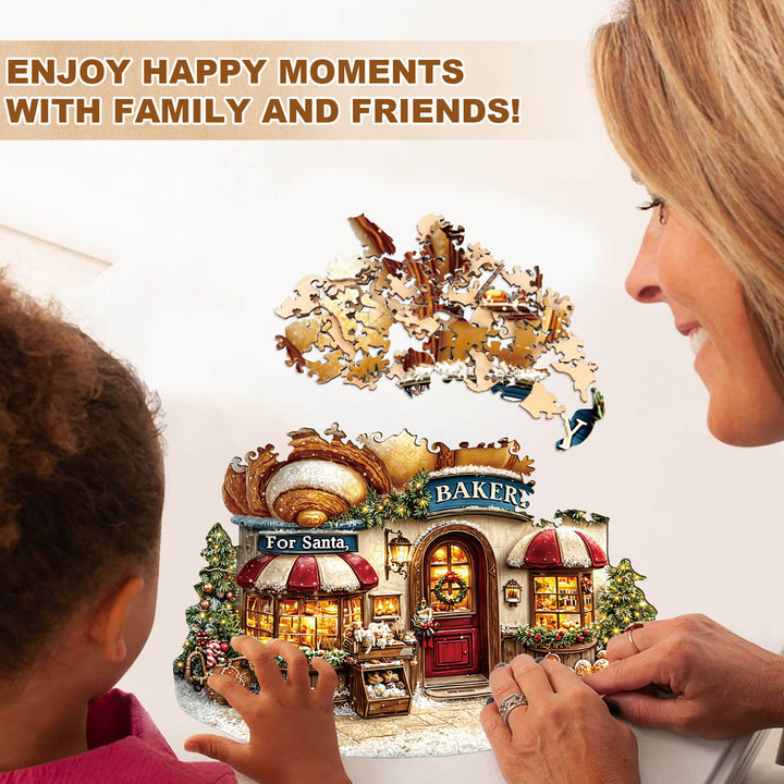 Weihnachtsbäckerei Holzpuzzle