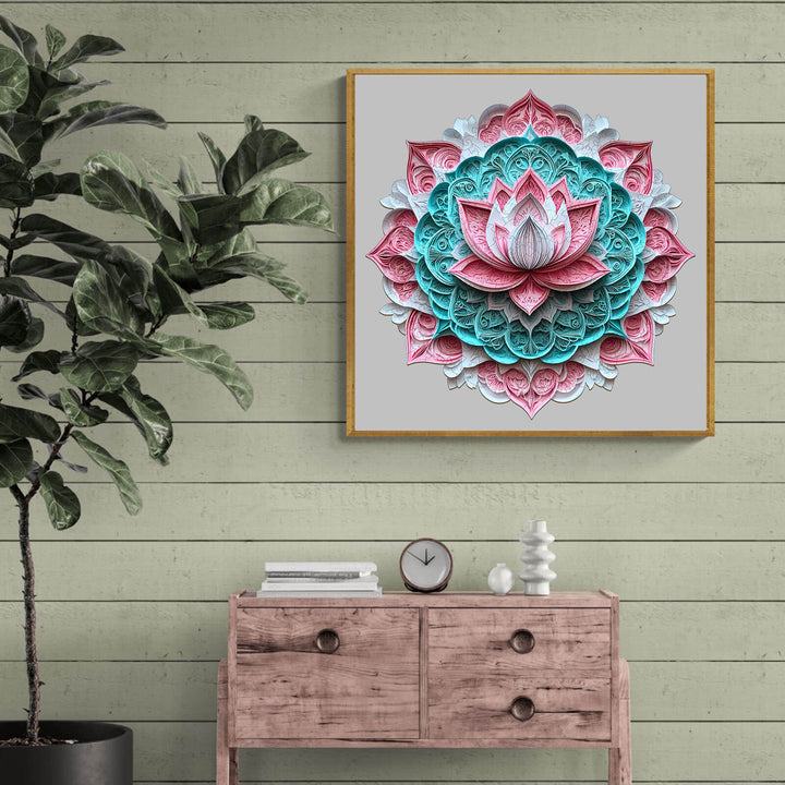 3D Mandala Lotus-1 Wooden Jigsaw Puzzle - By Woodbests