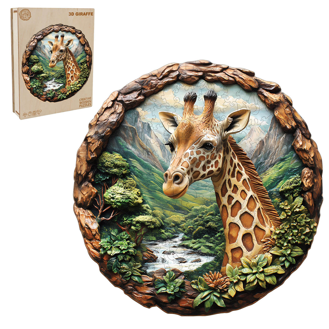 Giraffe Holzpuzzle