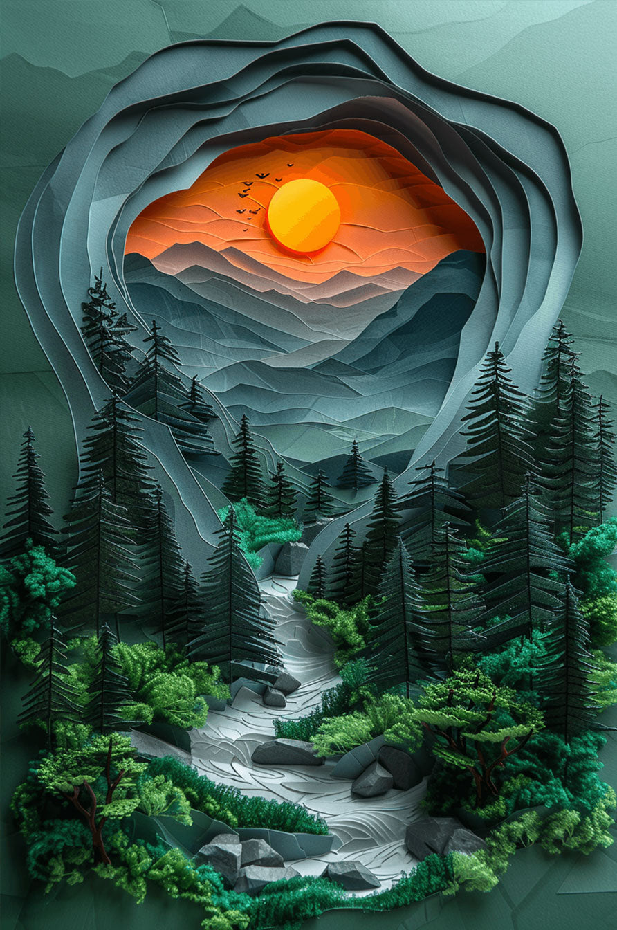 Jungle Sunset 500 / 1000 Piece Puzzle - Woodbests