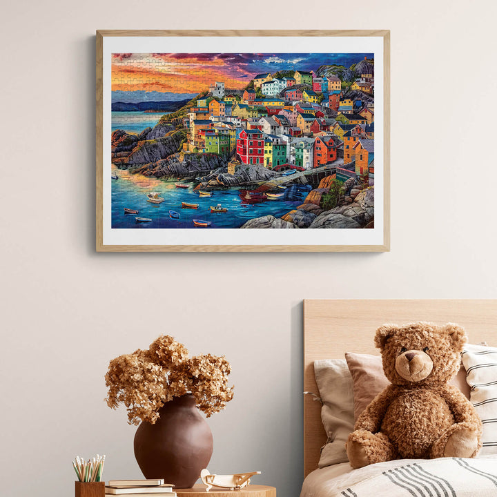 Harbor Towns 500 / 1000 Piece Puzzle - By Woodbests