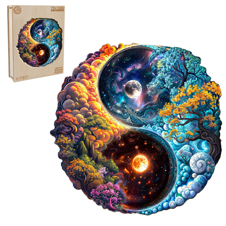 Yin-Yang Universum Holzpuzzle