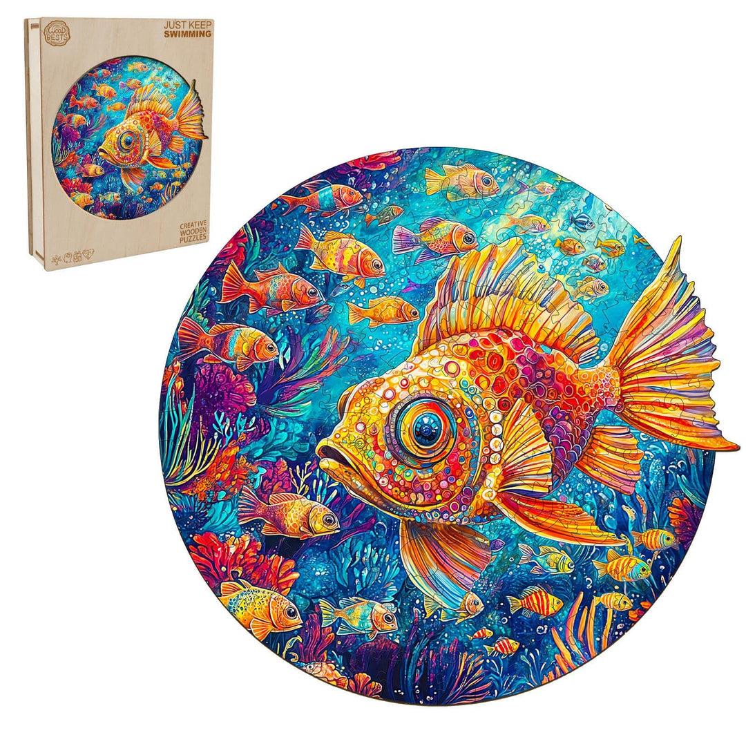 Schwimm Weiter Holzpuzzle