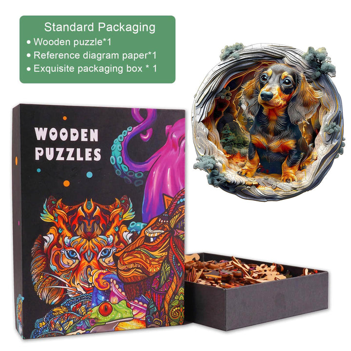 Dackel 1 Holzpuzzle