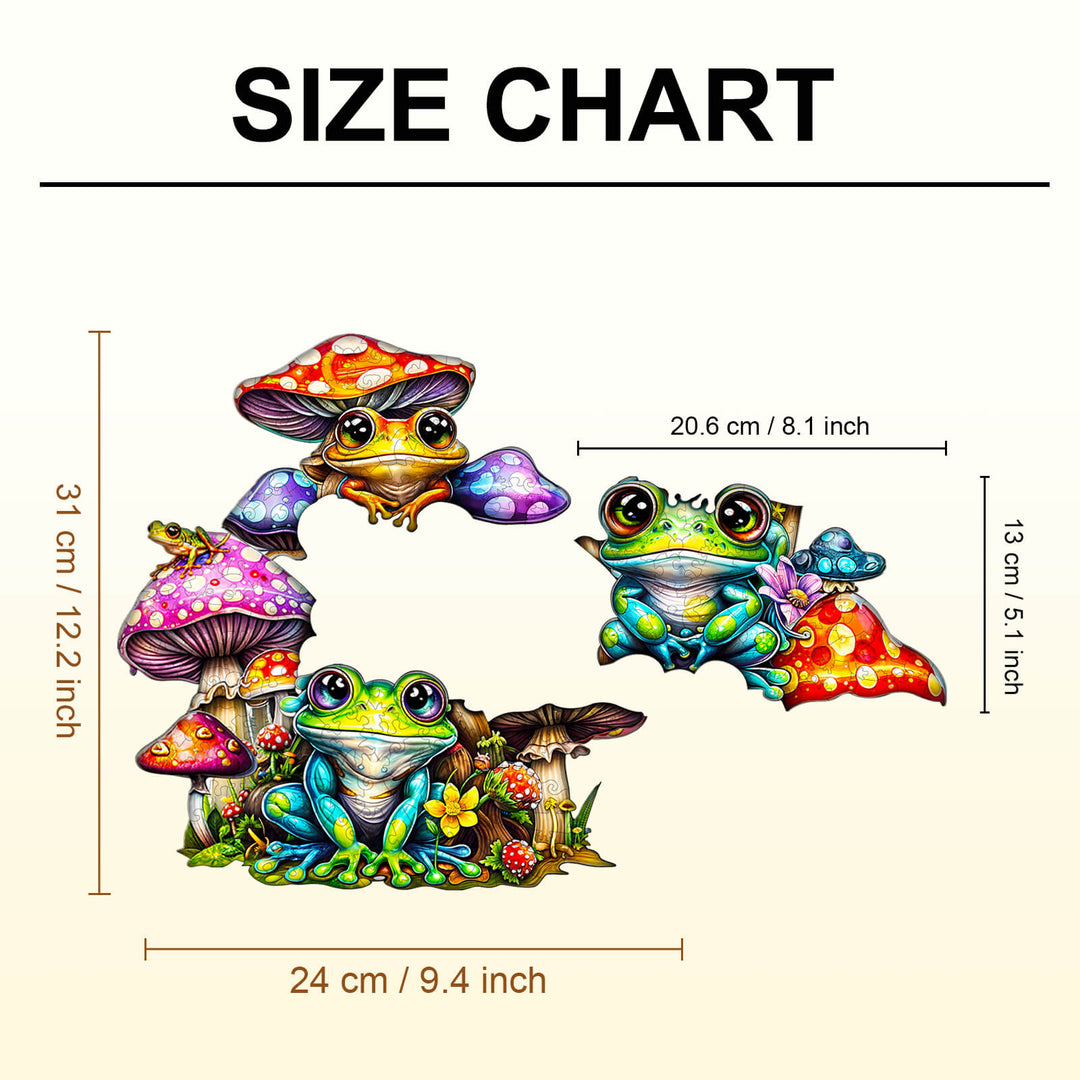 Party Puzzle-Froschfamilien