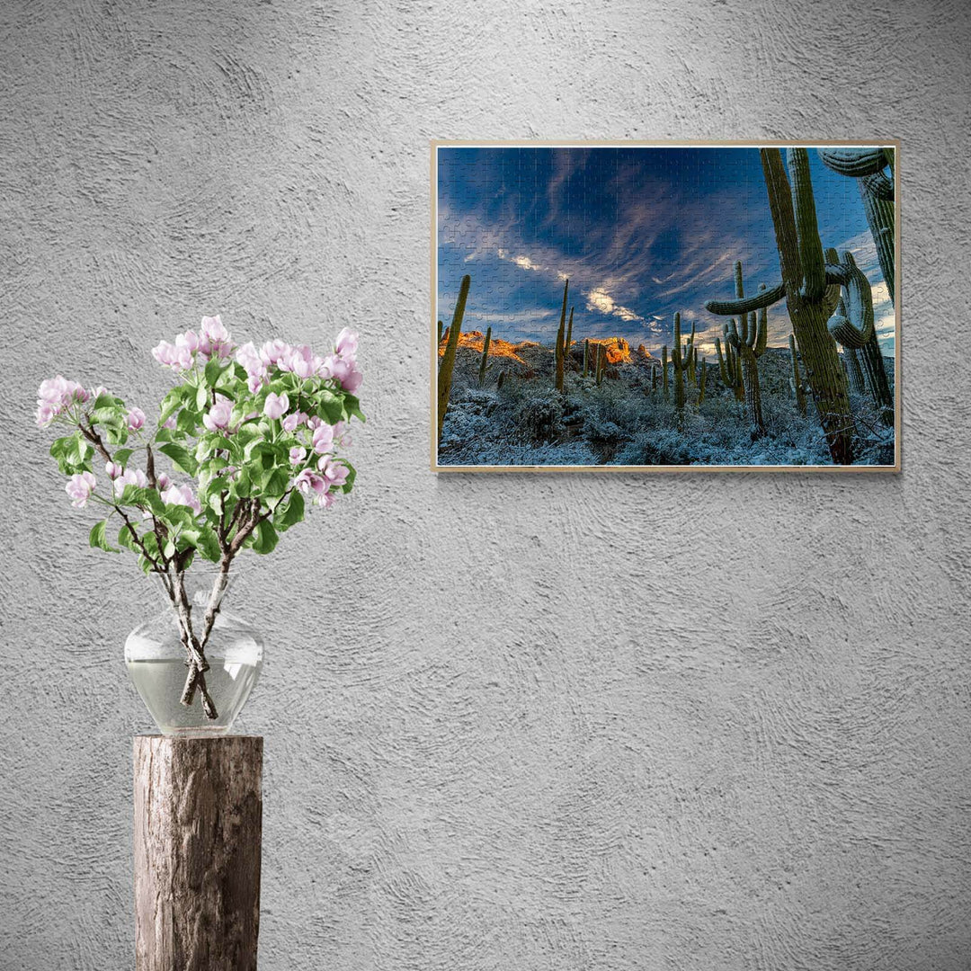 Snowy Desert 500 / 1000 Piece Puzzle - Woodbests