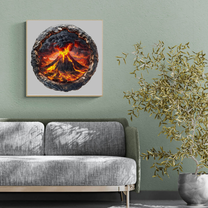 3D Volcanic Eruption Wooden Jigsaw Puzzle - Woodbests
