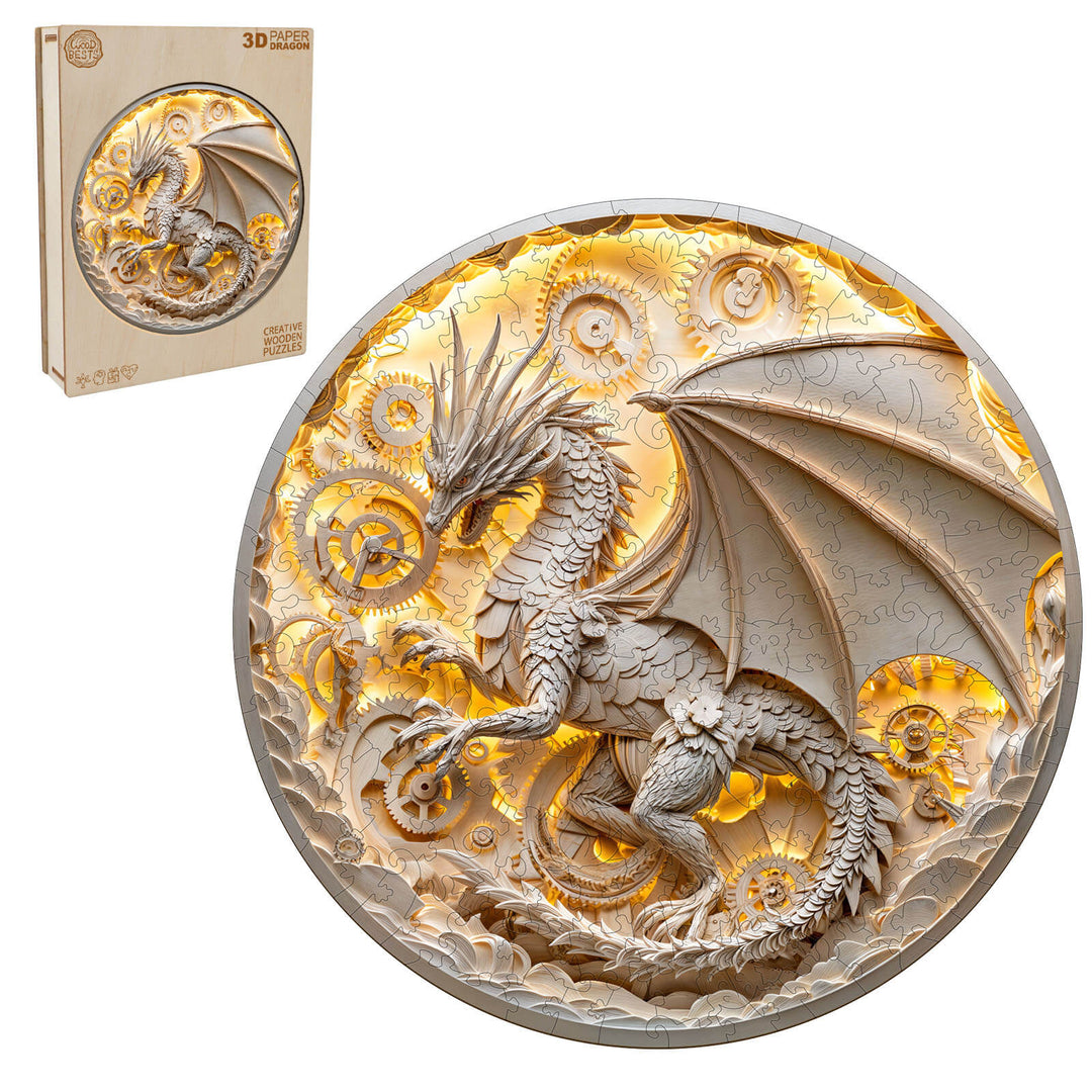 3D-Origami-Drachen Holzpuzzle