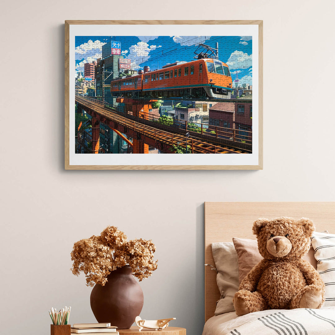 City Train 500 / 1000 Piece Puzzle - By Woodbests