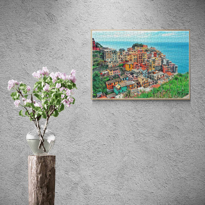 Seaside Village 500 / 1000 Piece Puzzle - Woodbests