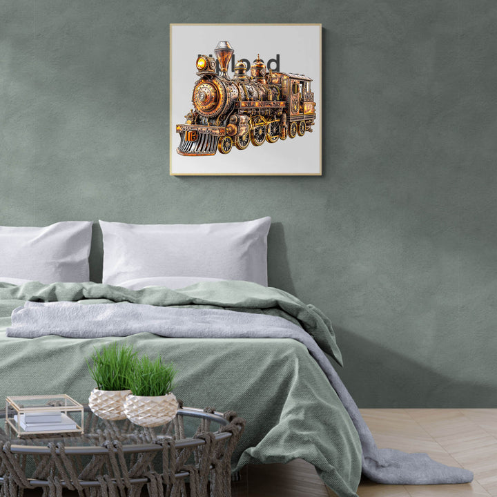 Mechanisches Dampfzug Holzpuzzle