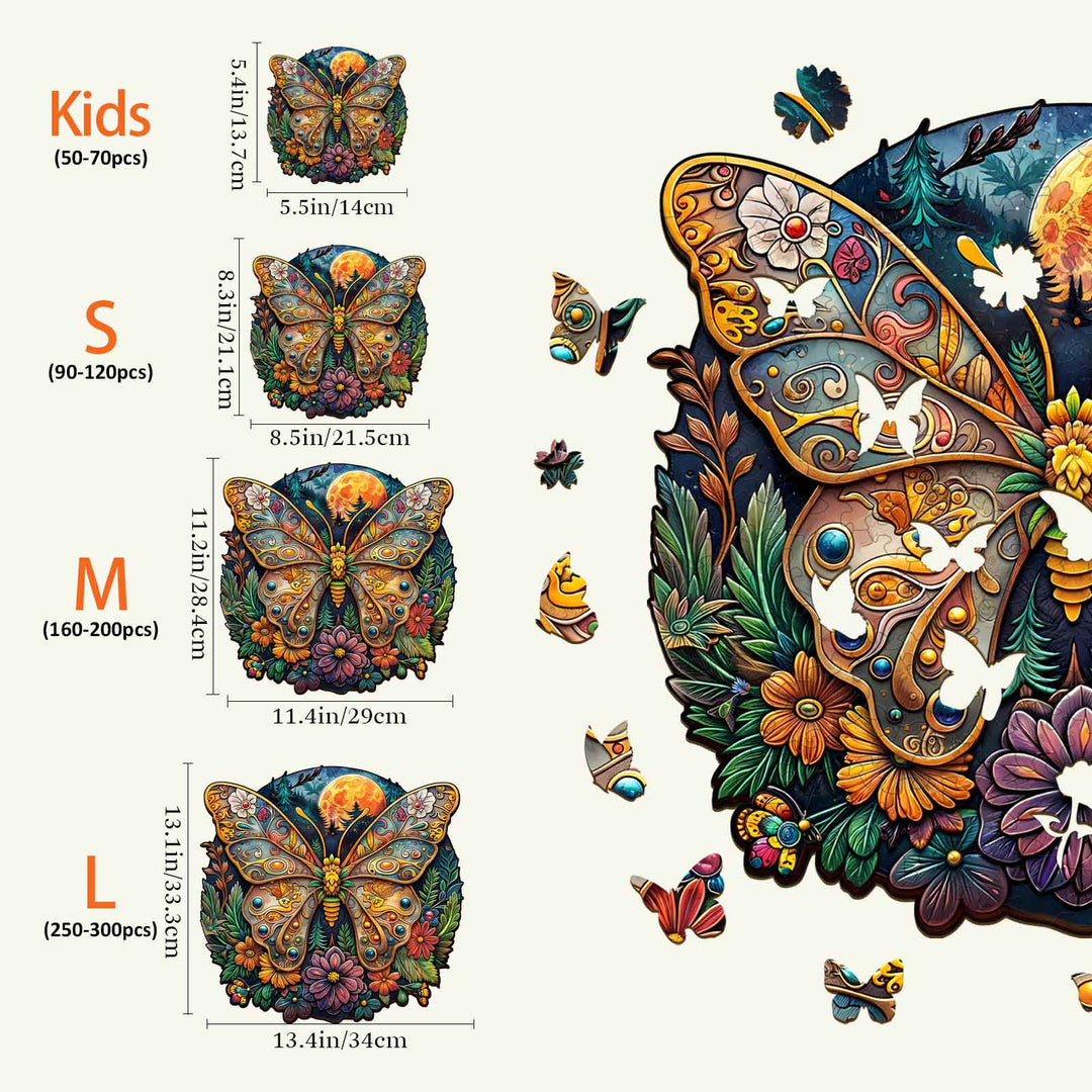 Ancient Butterfly-1 Wooden Jigsaw Puzzle - By Woodbests
