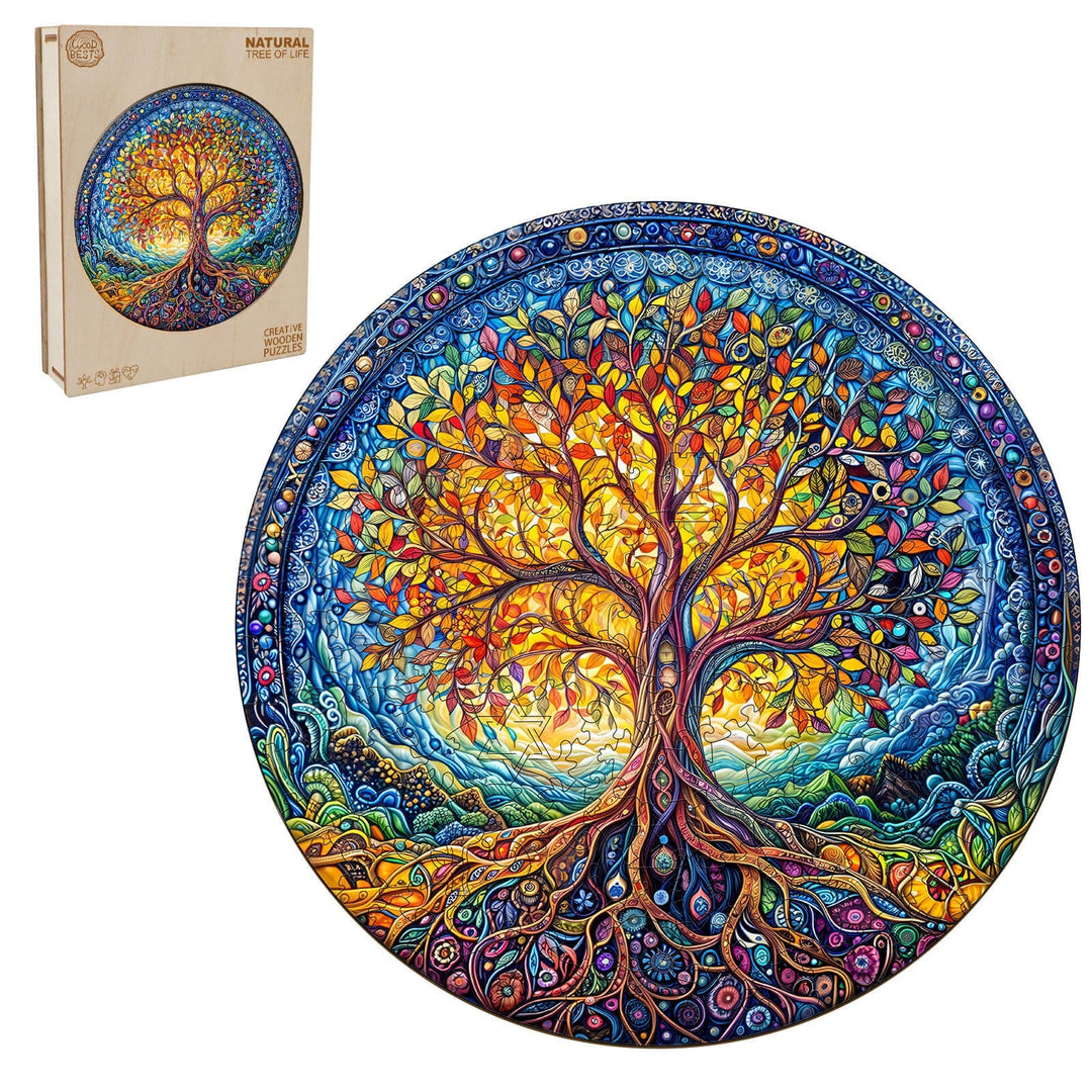 Lebensbaum Holzpuzzle