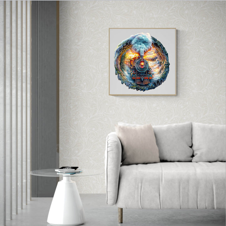 3D Steam Train Wooden Jigsaw Puzzle - By Woodbests