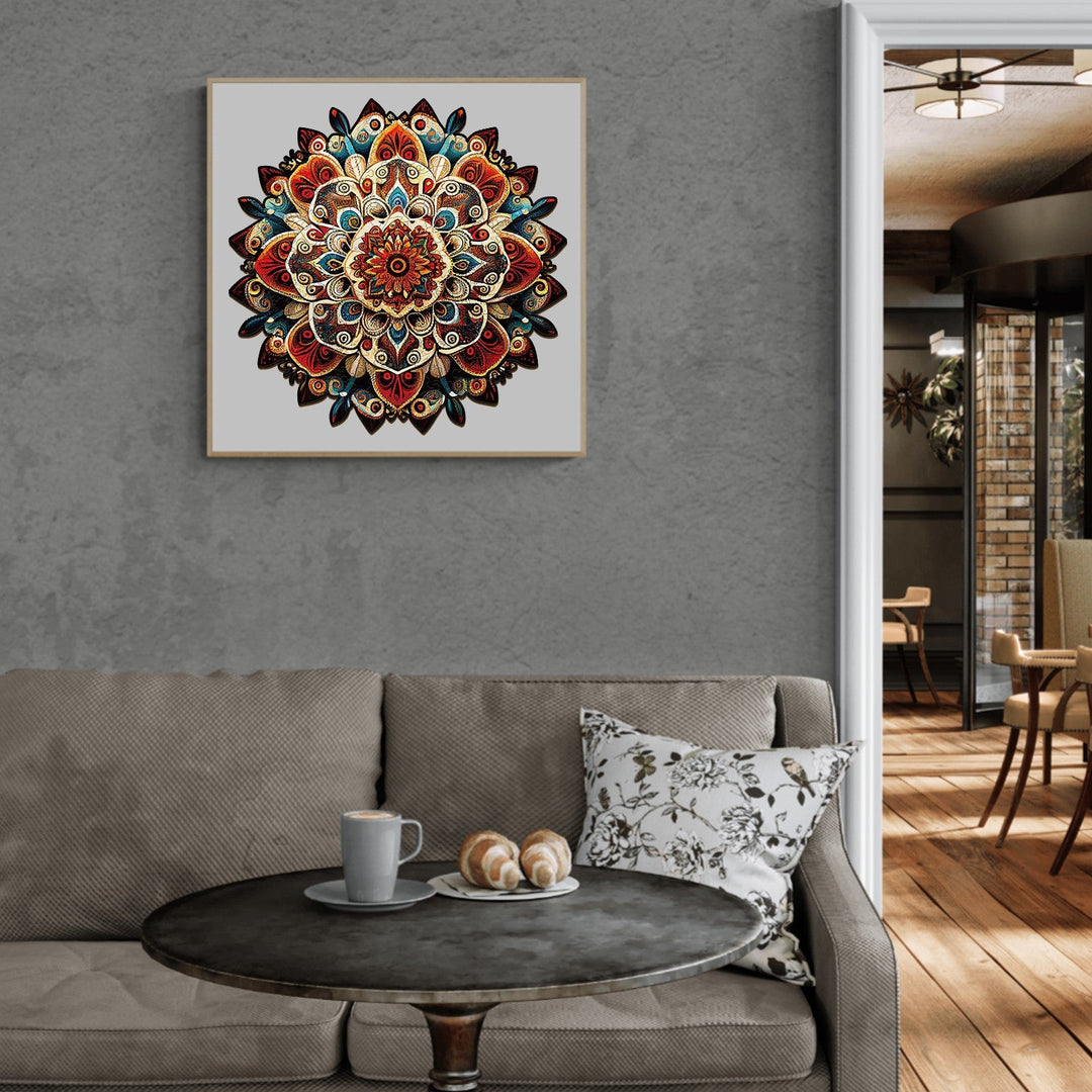 Mandala-6 Holzpuzzle