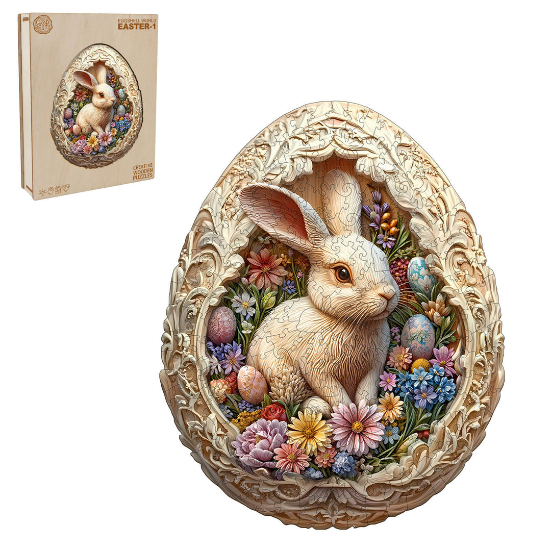 Oster-Eierwelt Holzpuzzle