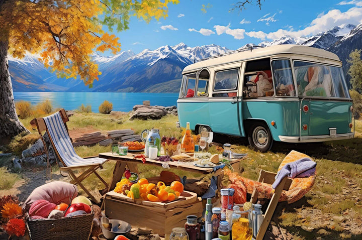 Camping 500 / 1000 Piece Puzzle - Woodbests