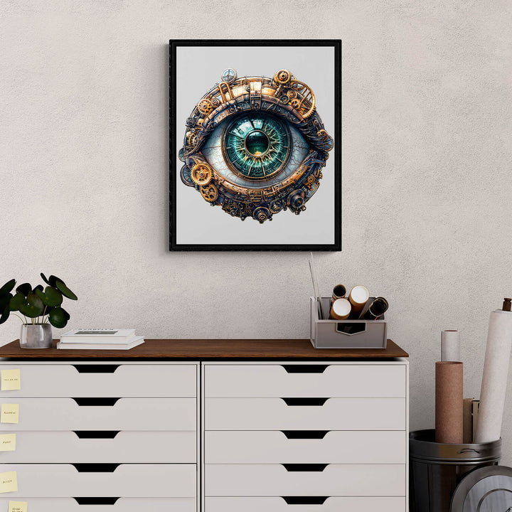 3D Roboter-Augen Holzpuzzle