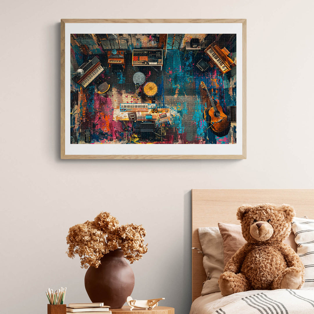 Musical Instrument Room 500 / 1000 Piece Puzzle - By Woodbests