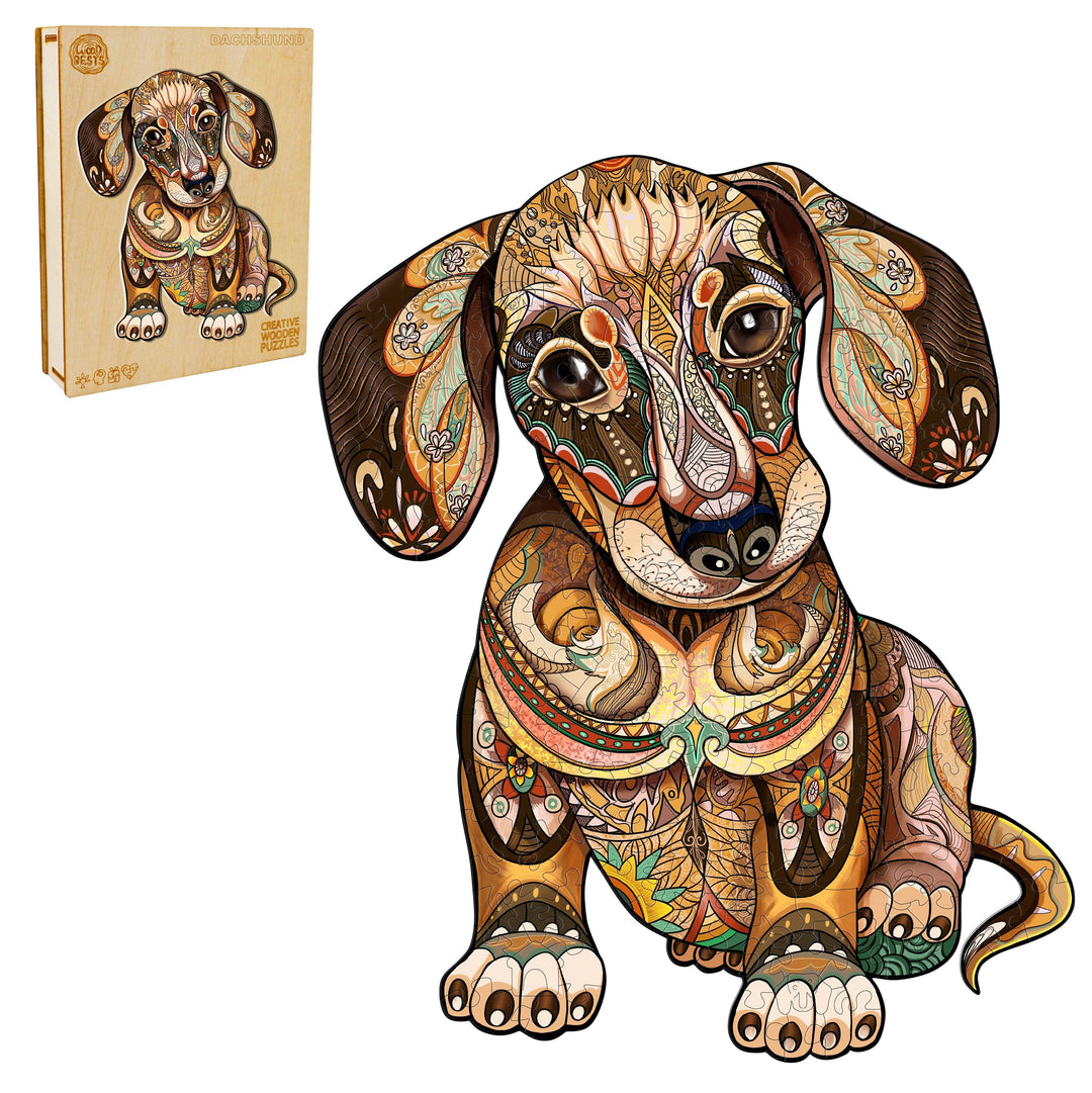 Dachshund Wooden Jigsaw Puzzle - Woodbests