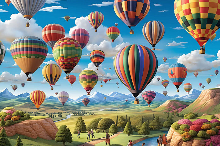 Hot Air Balloon 500 / 1000 Piece Puzzle - Woodbests