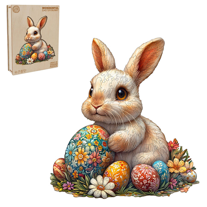 3D Osterhase Holzpuzzle