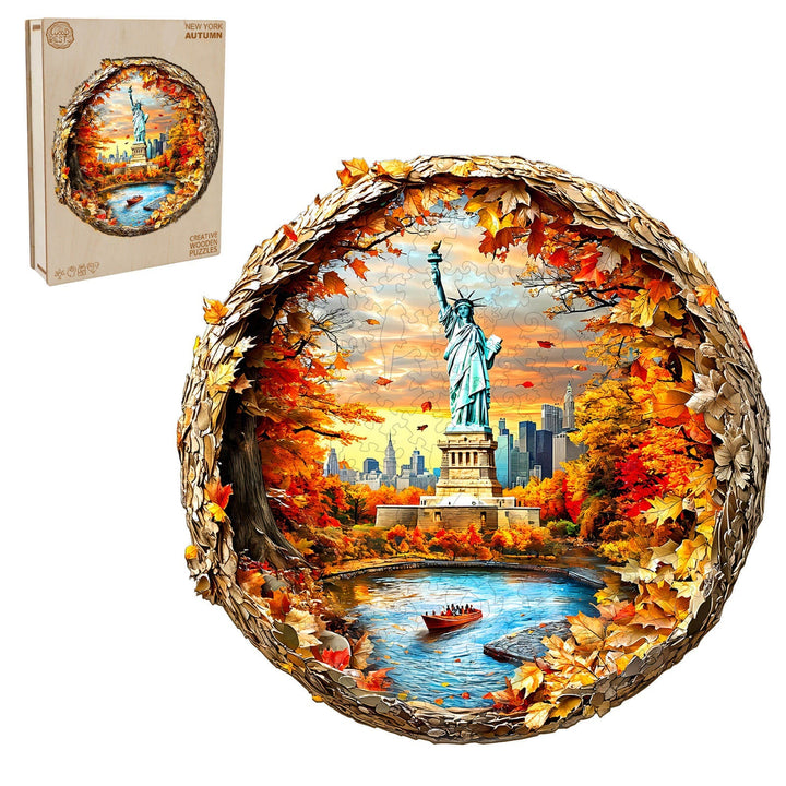 3D New York Autumn Wooden Jigsaw Puzzle - By Woodbests