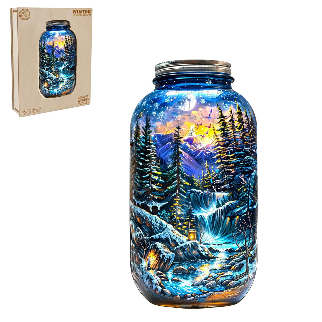 Wintertraumlandschaft Holzpuzzle