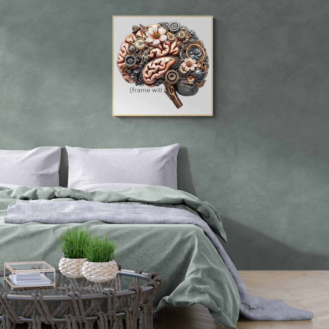 Mechanisches Hirnstamm Holzpuzzle