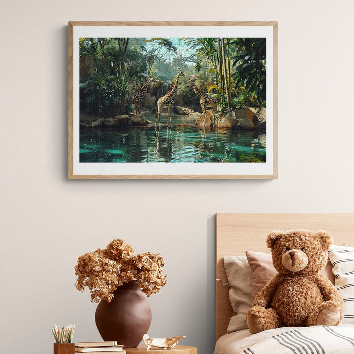 Forest Giraffes 500 / 1000 Piece Puzzle - By Woodbests