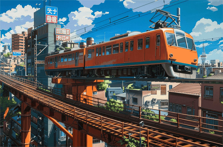 City Train 500 / 1000 Piece Puzzle - By Woodbests