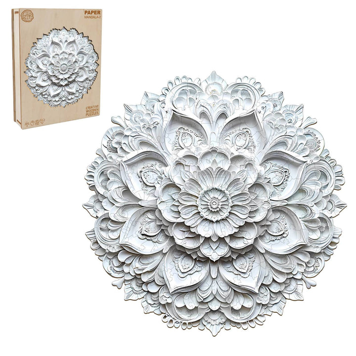 3D Paper Mandala-2 Wooden Jigsaw Puzzle - By Woodbests