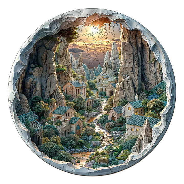 3D vision inside the cave-2 Wooden Jigsaw Puzzle - By Woodbests