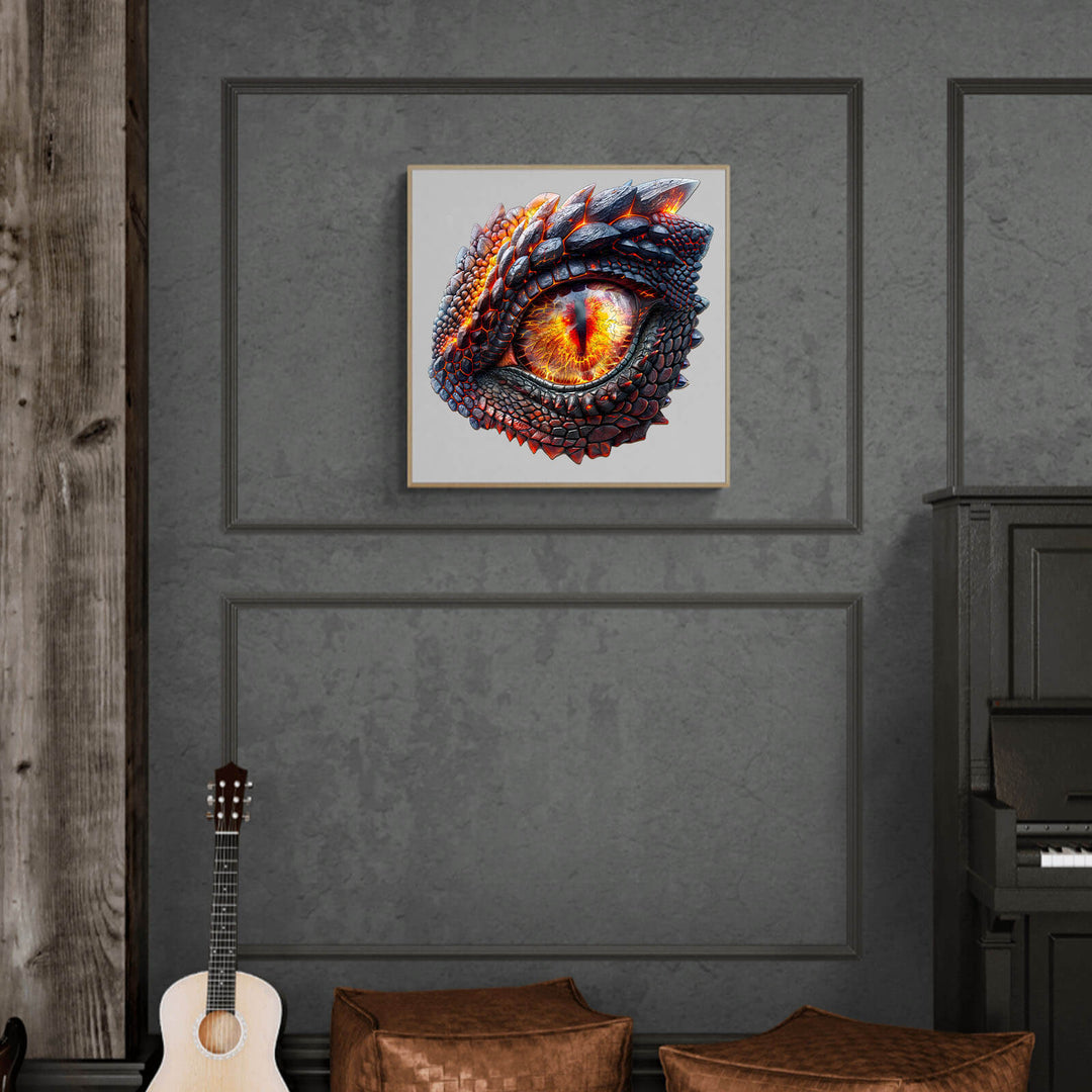 3D Flammenauge Holzpuzzle